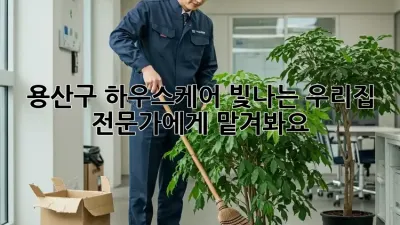 용산구 하우스케어: 빛나는 우리집, 전문가에게 맡겨봐요!