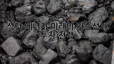 석탄: 에너지 미래의 가능성과 투자 전략